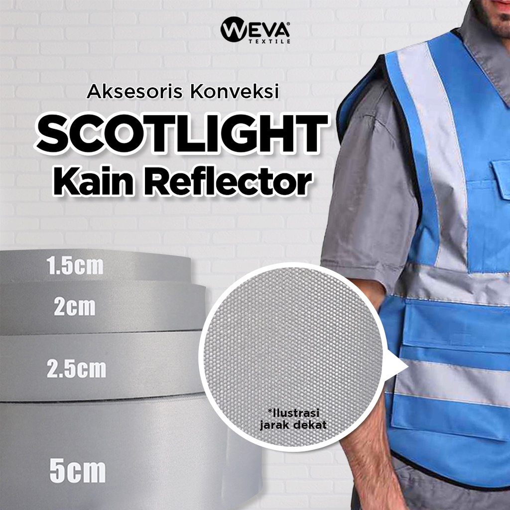 Meter Scotlite Reflective Fabric Skotlet Ribbon for Raincoats and ...