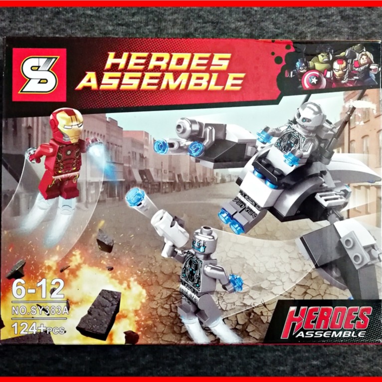 Heroes Assemble Lego Iron Hero Iron Man Shopee Malaysia