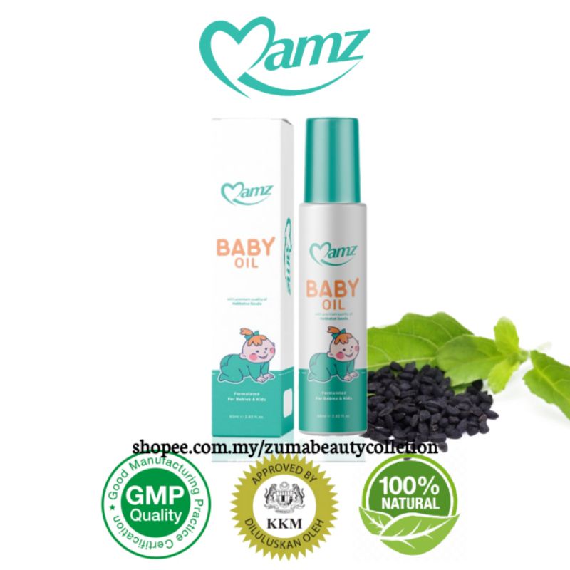 MAMZ Baby Oil Spray With Habbatus Sauda (60ml) | Shopee Malaysia