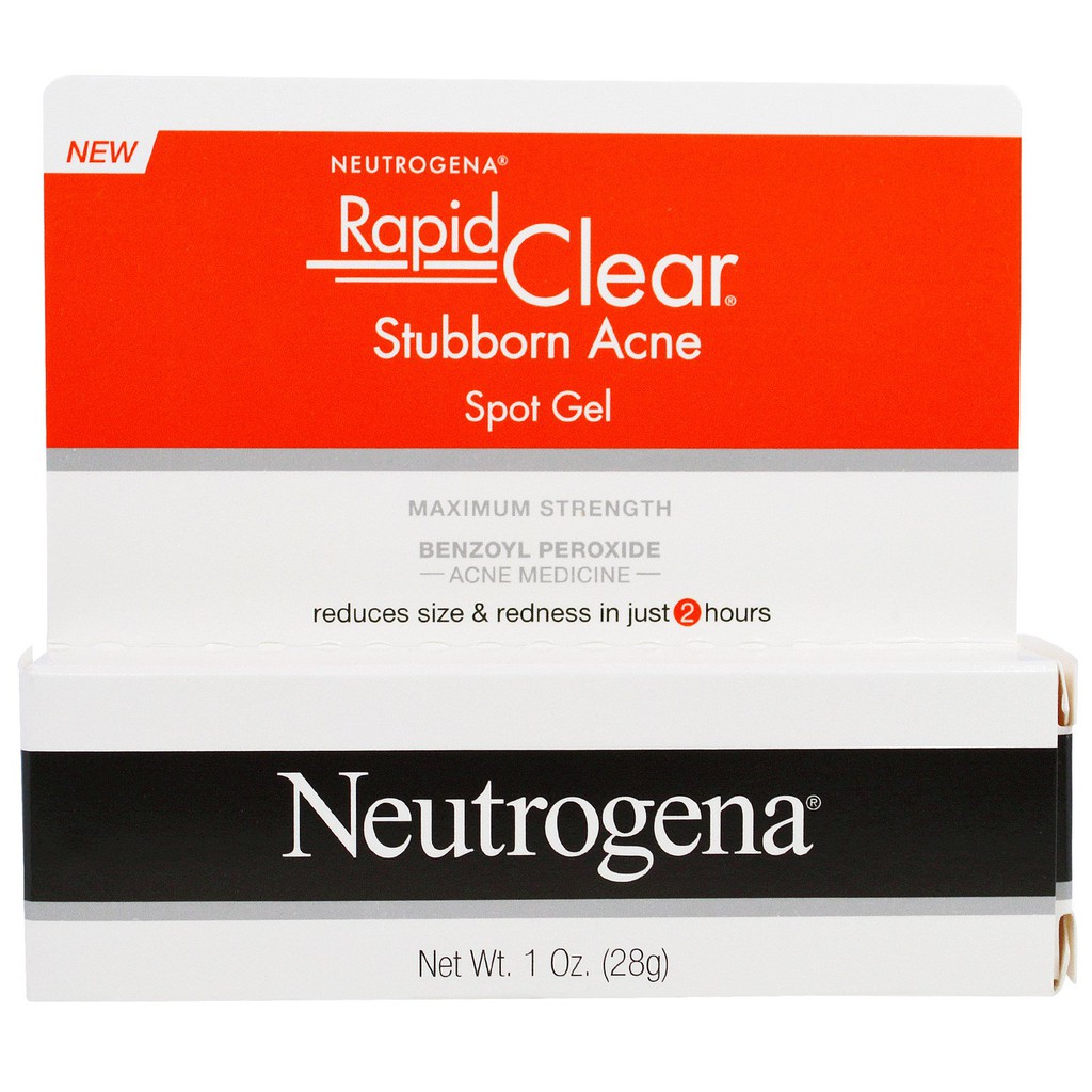 Neutrogena Stubborn Acne Spot Gel Benzoyl Peroxide Maximum Strength G Shopee Malaysia