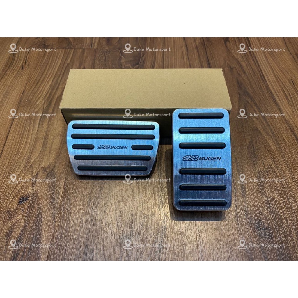 MUGEN SPORTS Gas Brake Clutch Pedal Pad Set(Fit HONDA 92-95 CIVIC Coupe EJ1