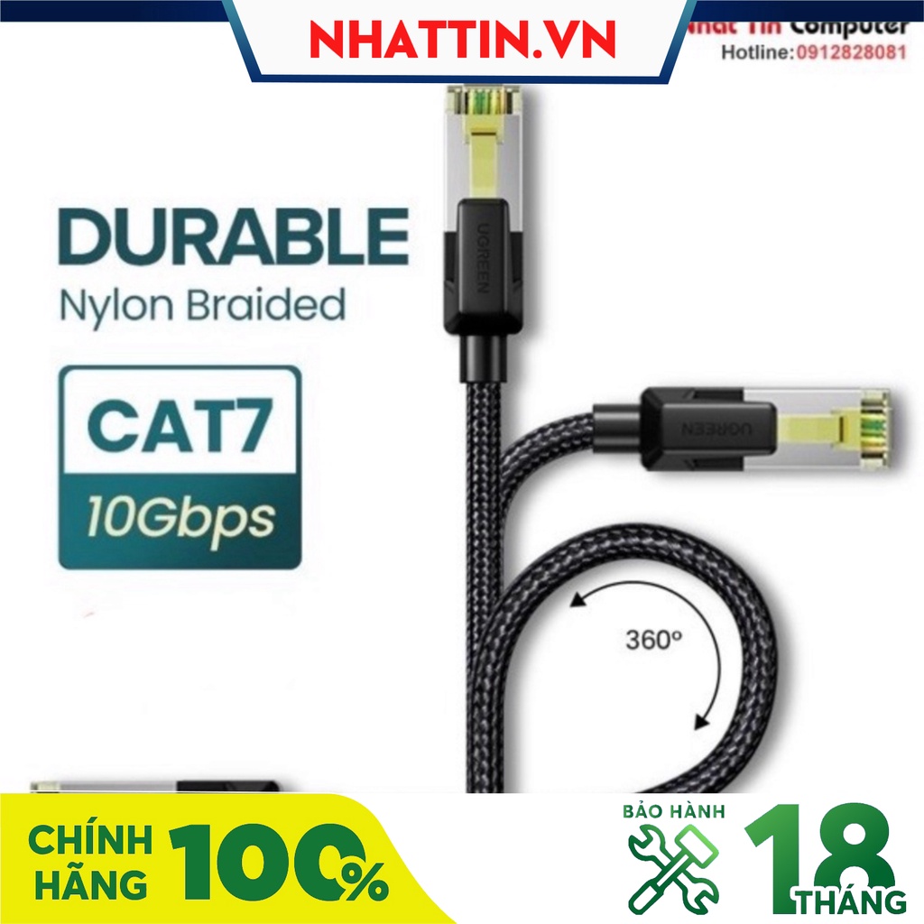 Network cable Cat7 10Gbps 600MHZ Ugreen high-end distribution - Genuine ...