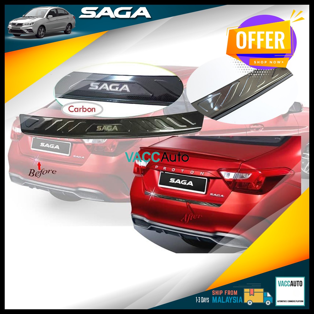 Proton Saga Rear Bumper Protector Out Car Accessories Vacc Auto