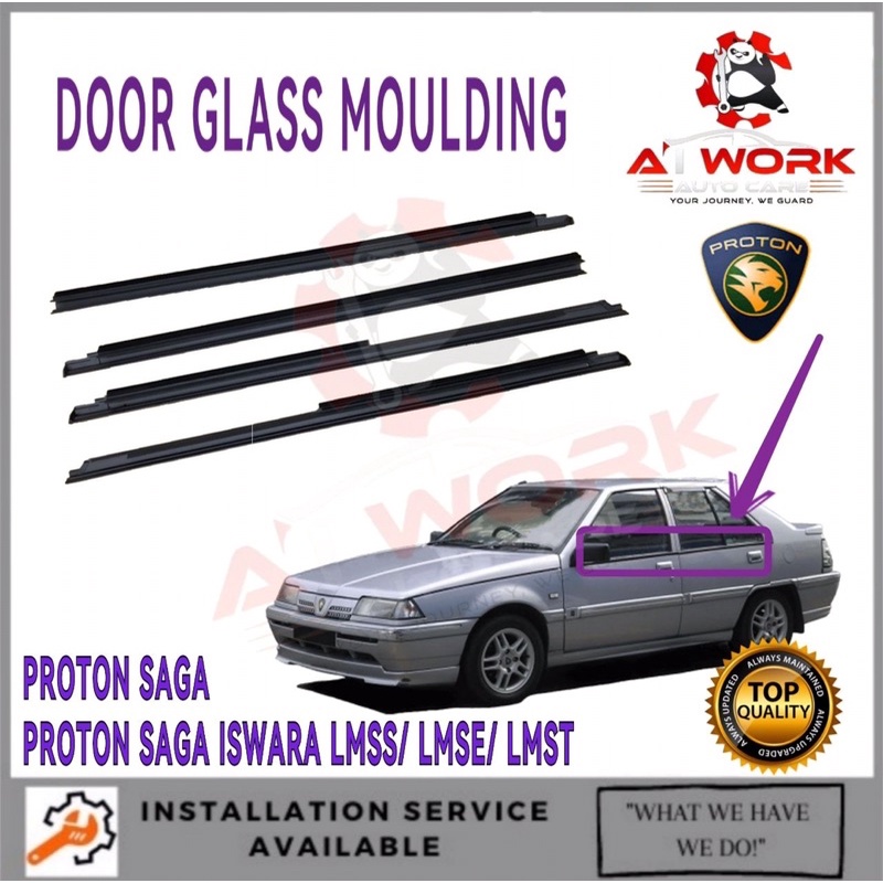 PROTON SAGA / ISWARA LMSS LMST LMSE DOOR OUTER MOULDING, DOOR GLASS