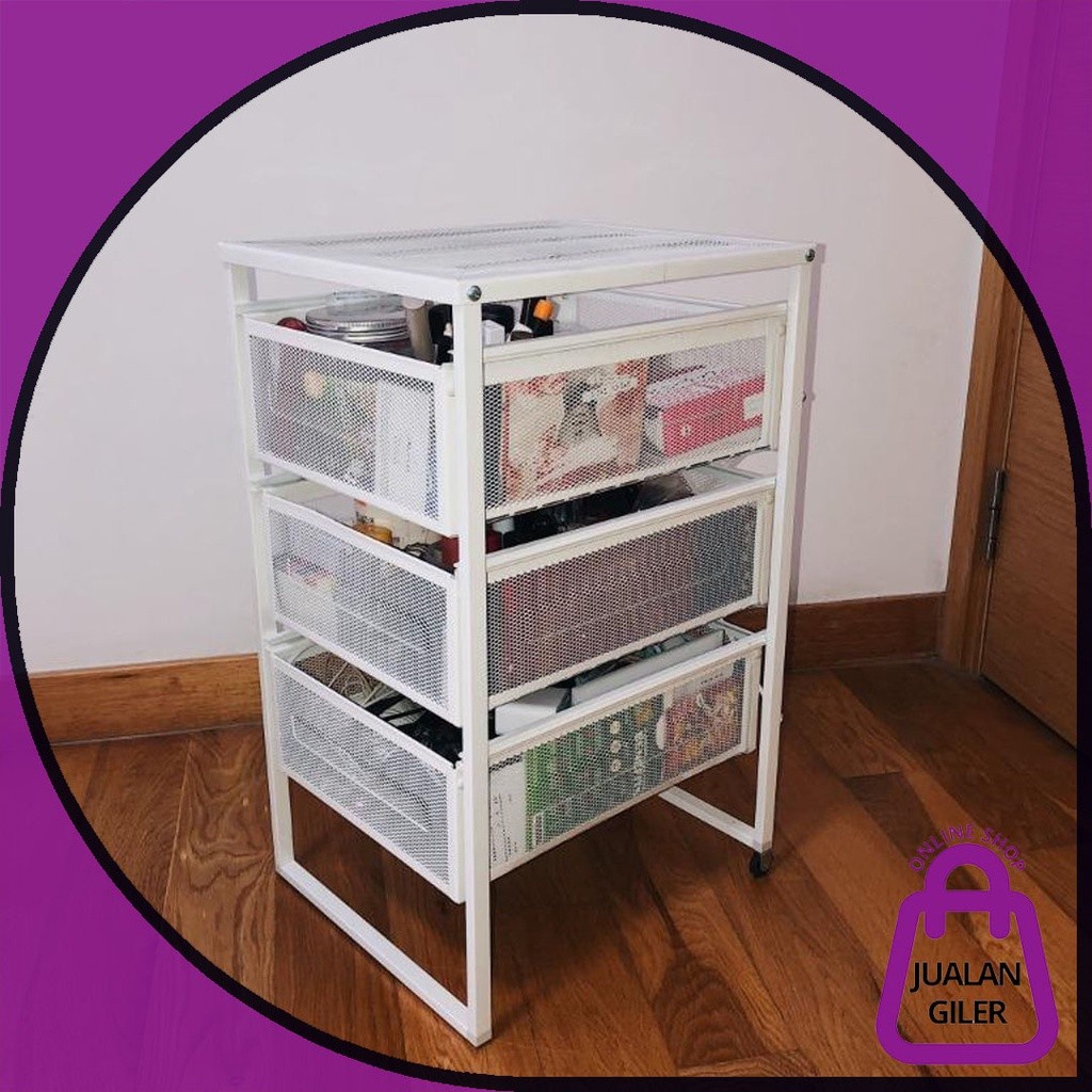 UNDER TABLE DRAWER UNIT 3 TIER LENNART DRAWER UNIT BASKET DRAWER LACI