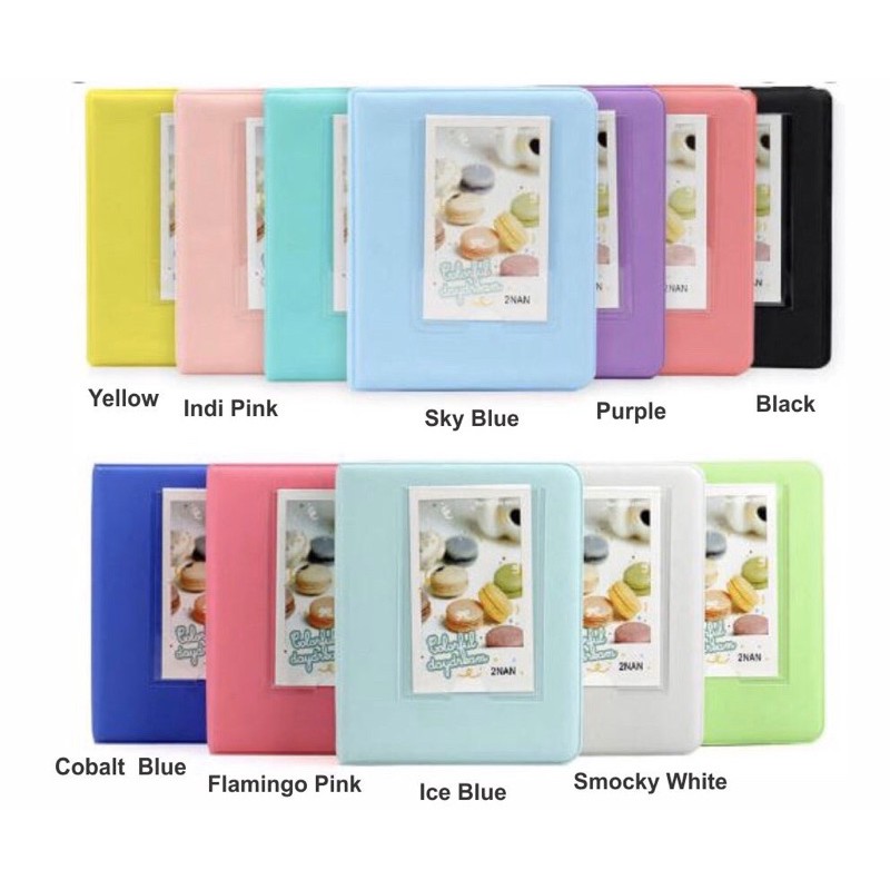 Fujifilm Instax Polaroid Album Candy Colour Instant Photo Album (64 Pockets)  (Pocket size: 8.5cm x 6.2cm)
