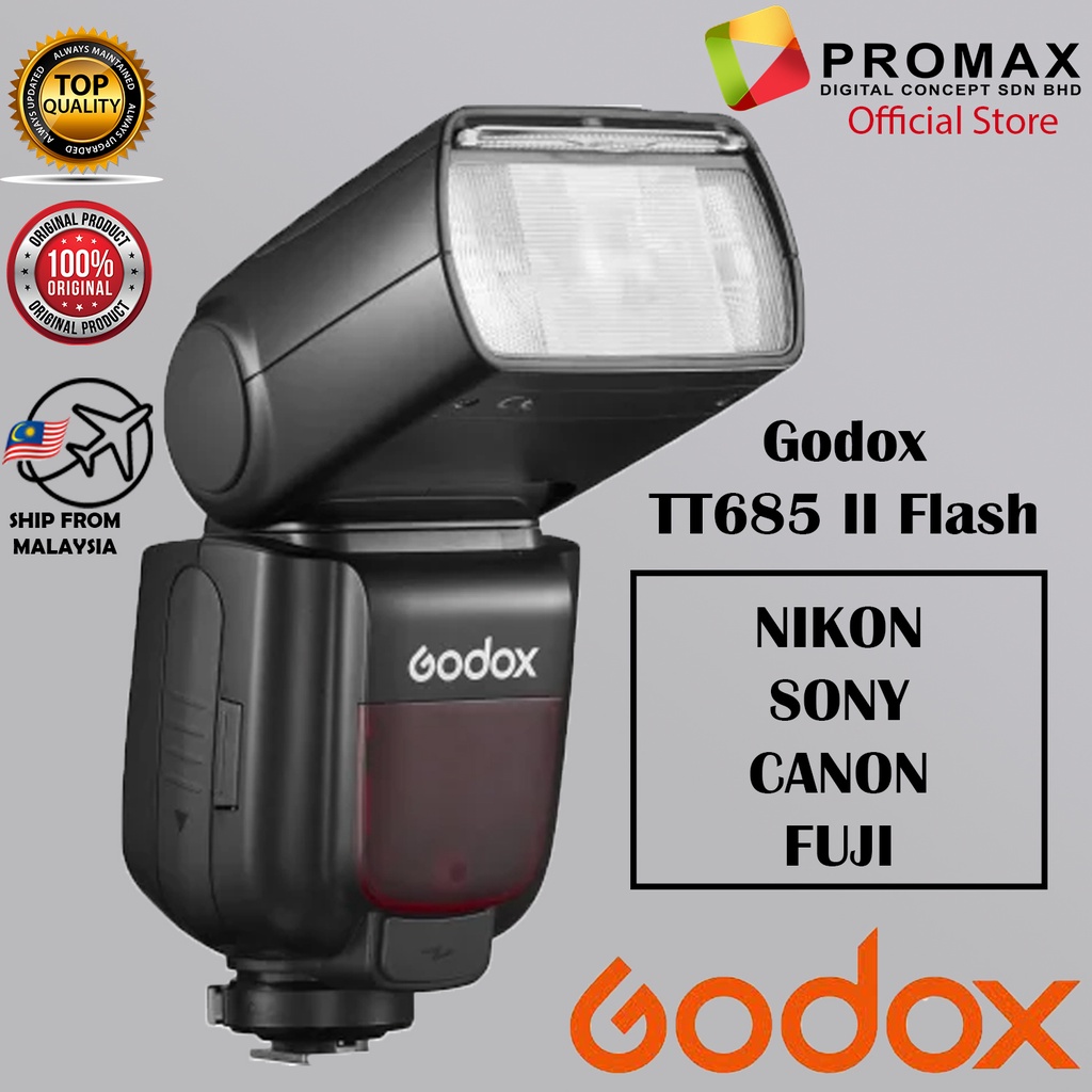 NEW! Godox TT685II Flash TT685 II TT685S II TT685C II TT685N II TT685FII  for Nikon Canon Sony Fuji Original