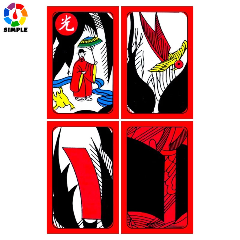 Korean Japanese PVC Waterproof Mahjong Gostop Go Stop Board Game Cards ...