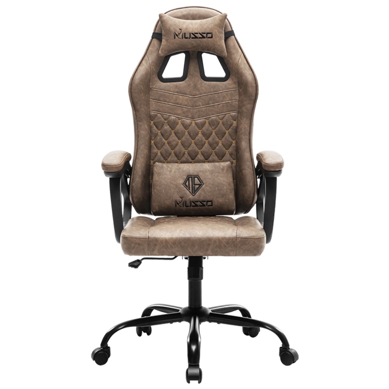 MUSSO Royal Series Gaming Chair Adjustable PU Leather Ergonomic Chair Steel Feet Office Chair Kerusi Gaming hari raya Shopee Malaysia