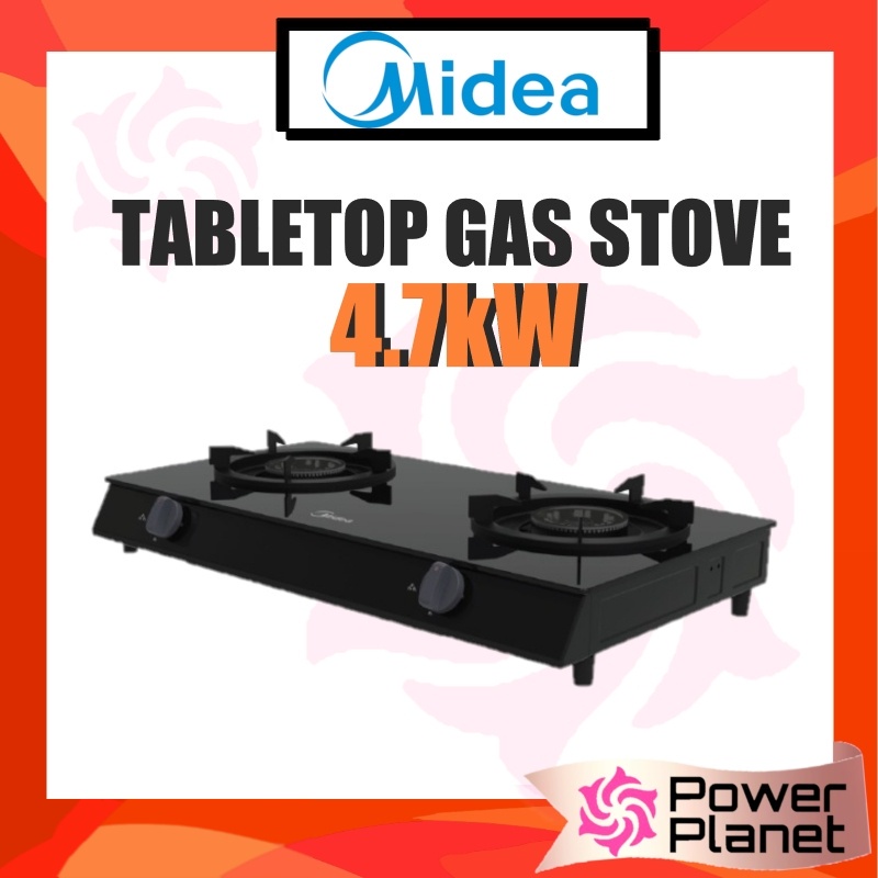 Midea 2 Burner MGST211G / MGST211G 4.7kW Portable Tabletop Gas Cooking