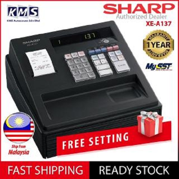Sharp Cashier Machine Cash Register XEA137 (Free Setting) XEA137 XE