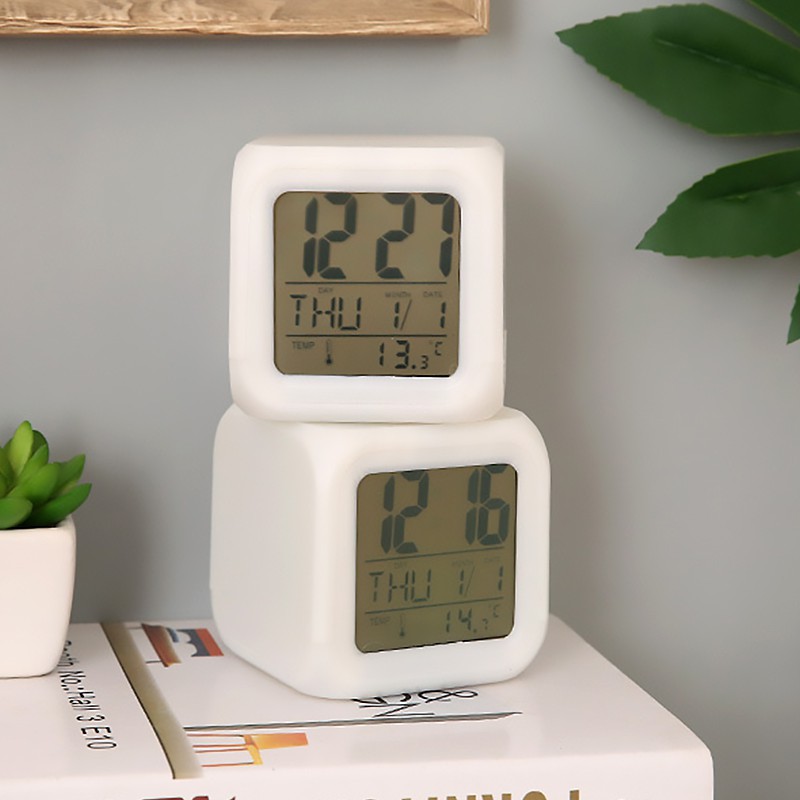 JAM DIGITAL MINI JAM TIDUR JAM BILIK 7 Change Colours Light Effect