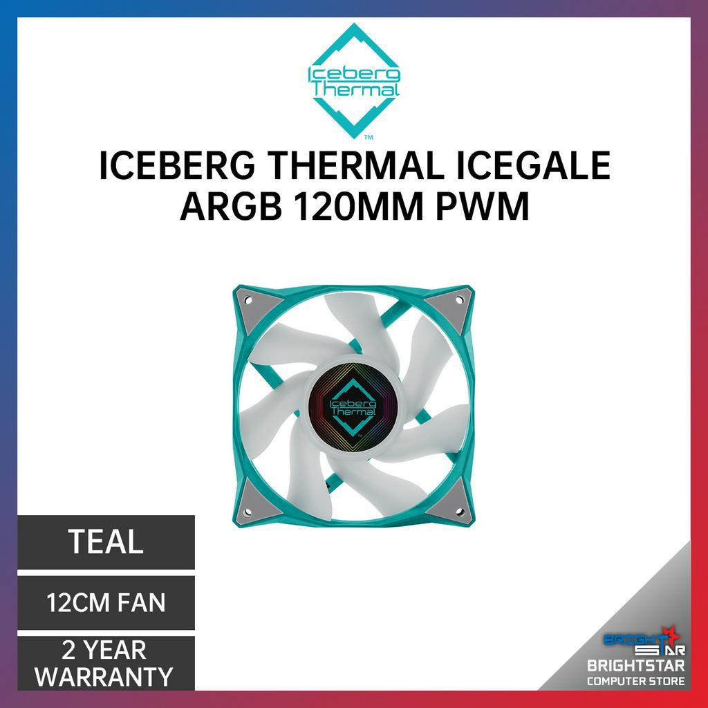 Iceberg Thermal IceGALE ARGB 120Mm PWM Cooling Fan Black / Teal ...
