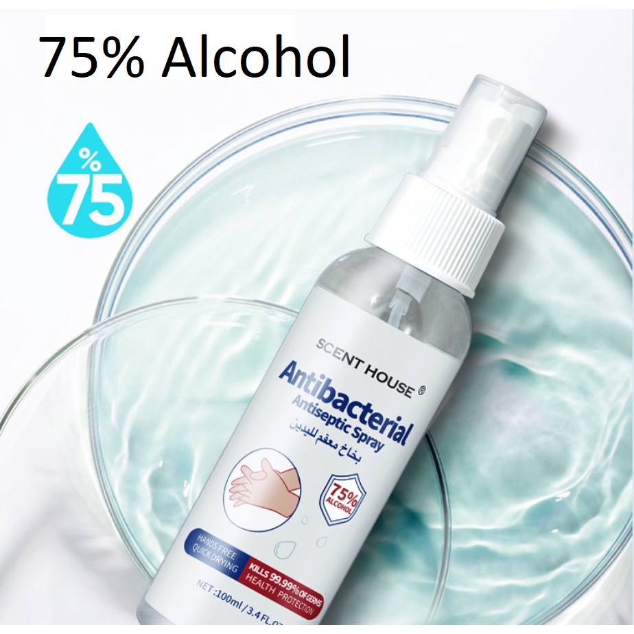 Hand Sanitizer 100ML Spray 75 alcohol Instant Hand Sanitizer Liquid