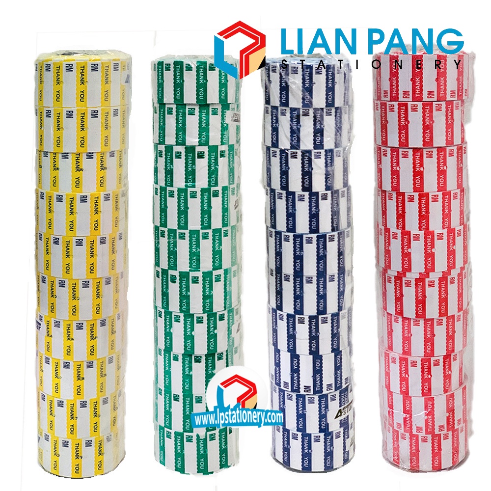 10xPrice Label Sticker Roll For Price Machine THANK YOU | Shopee Malaysia