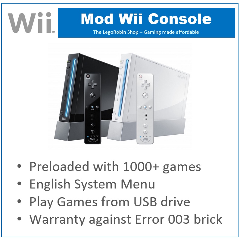 Wii Console Original LegoRobin Shopee Malaysia
