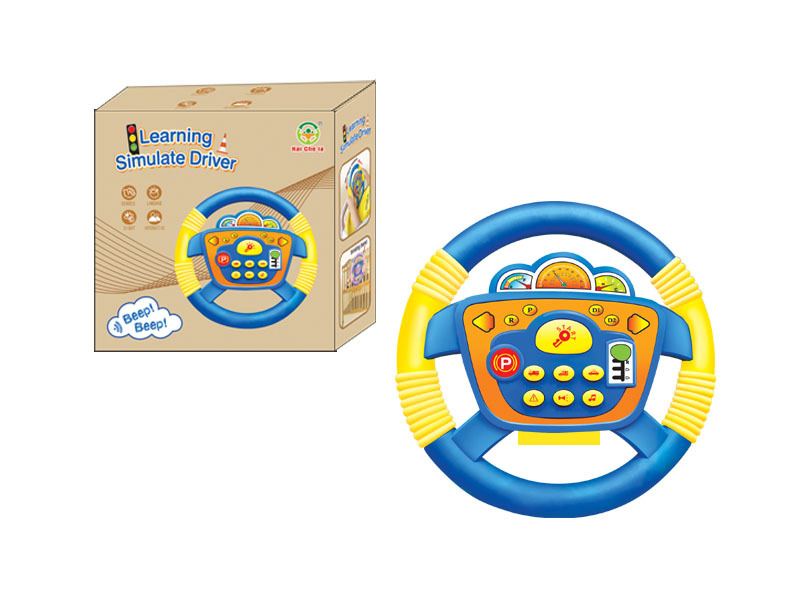 Socute English Song Version Cars Steering Wheel Toy Driving Simulator
