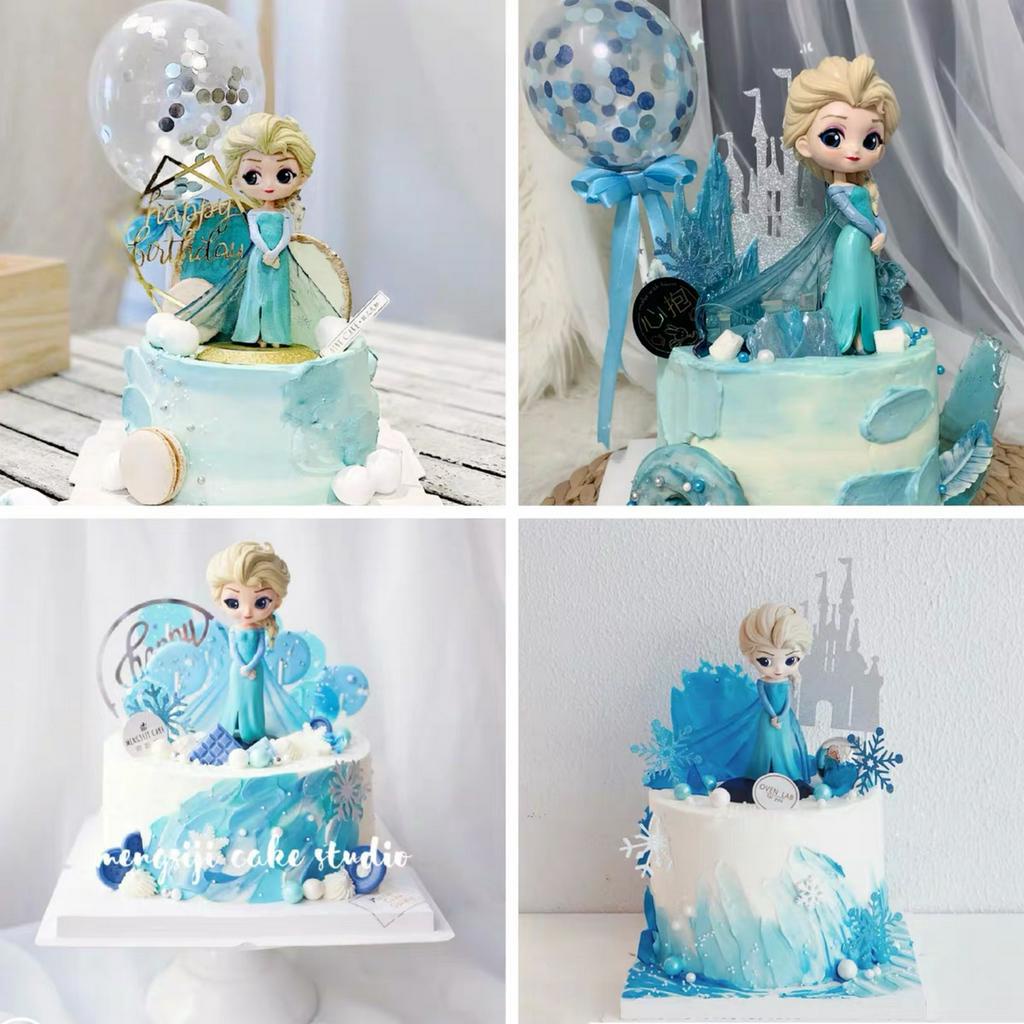 Elsa & Anna Birthday Cake Topper, Frozen Princess Cake Topper, Elsa  Birthday Cake Topper, Princess Birthday Topper 