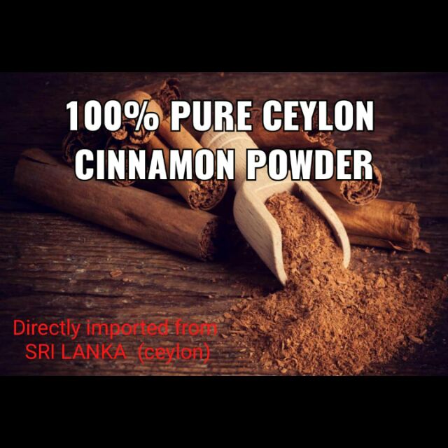 100% PURE CEYLON CINNAMON POWDER/ serbuk kayu manis ceylon 50g | Shopee ...