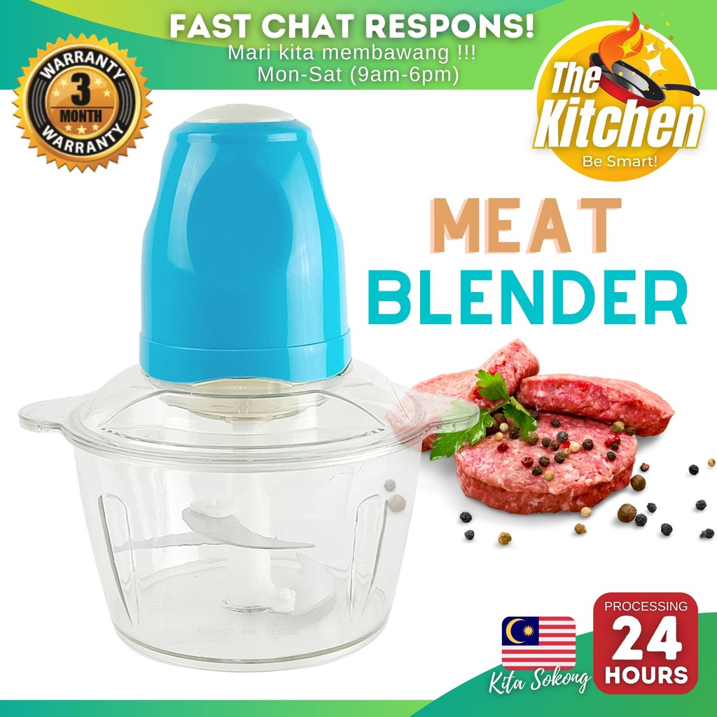 2L Food Processor Vegetable Meat Grinder Machine Electric Mini Food ...