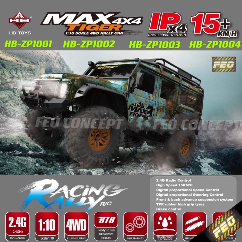 HB Toys Original ZP1009 ZP 1001 Rc Car HB zp1001 zp1002 Rtr Max