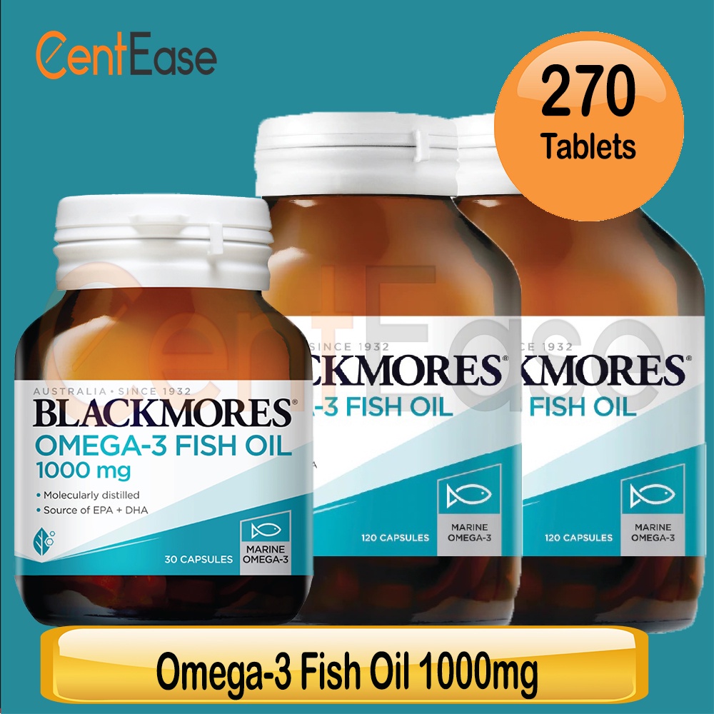 Blackmores Omega3 Fish Oil 1000mg 2 x 120s + 30s (Exp Nov 2023