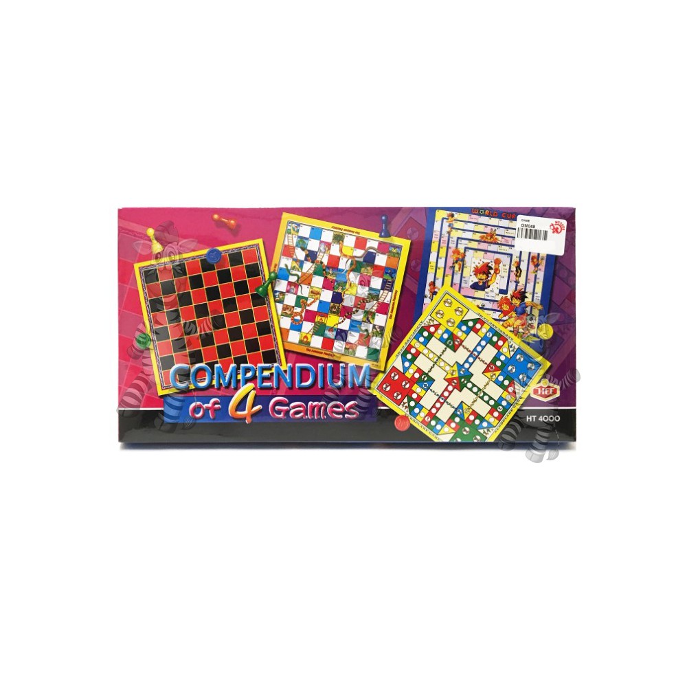 Title: 4 Games Compendium World Cup / Ludo Aeroplane / Chess Draughts ...
