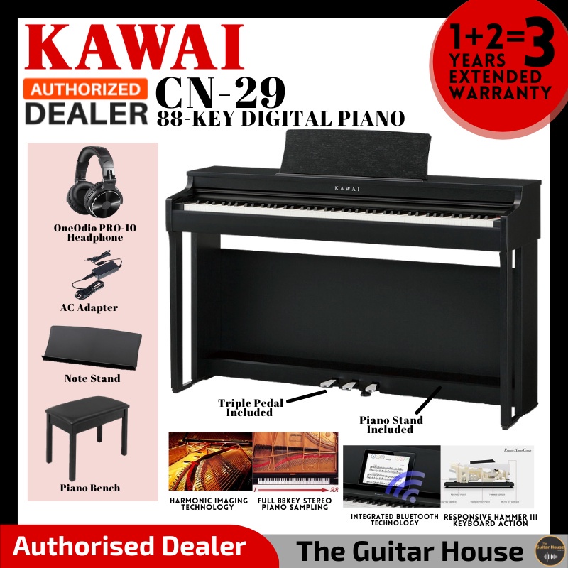 Kawai CN Series CN-29 Digital Piano - Black (CN29 / CN 29) | Shopee ...