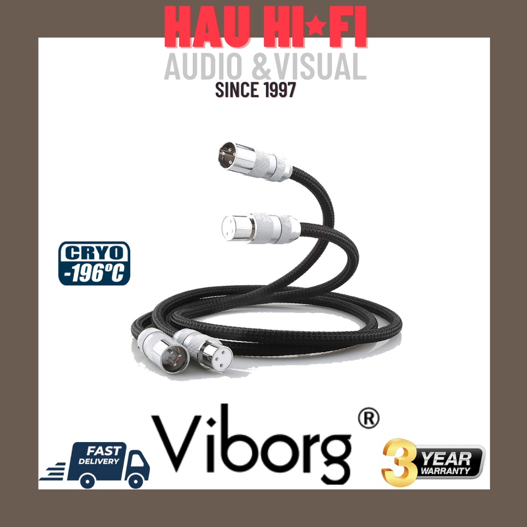 Viborg VA803 Pure Silver XLR/RCA Cable Special Edition (Cryo -196°C ...