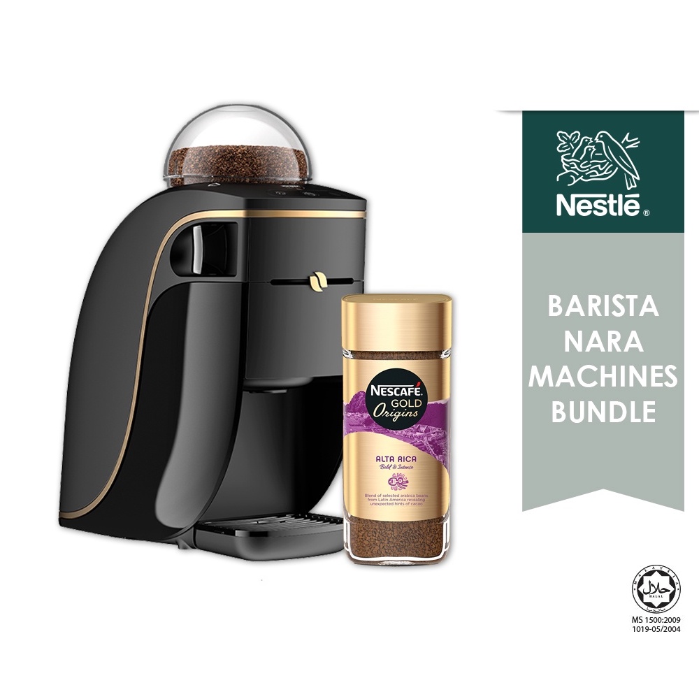 NESCAFE Gold Barista Machine Nara & Nescafe Gold Alta Rica Jar100g