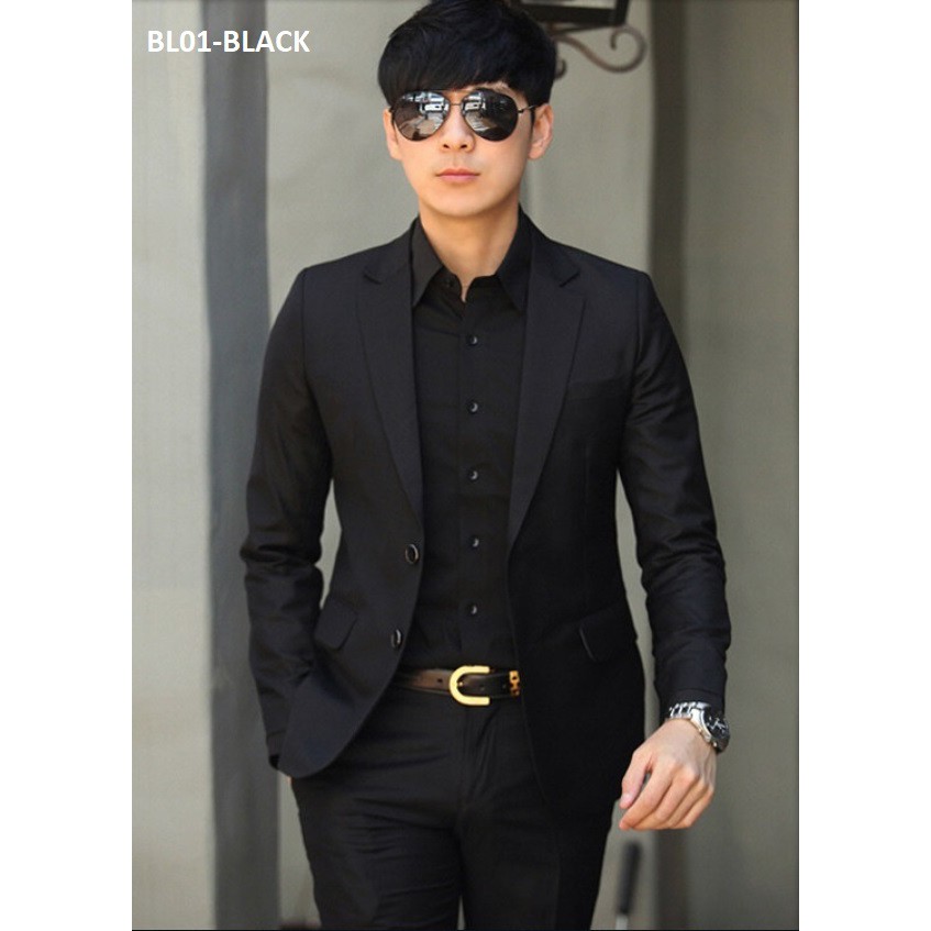 Korean Smart Casual Blazer Office Wear Men Coat Double Button BL01 ...