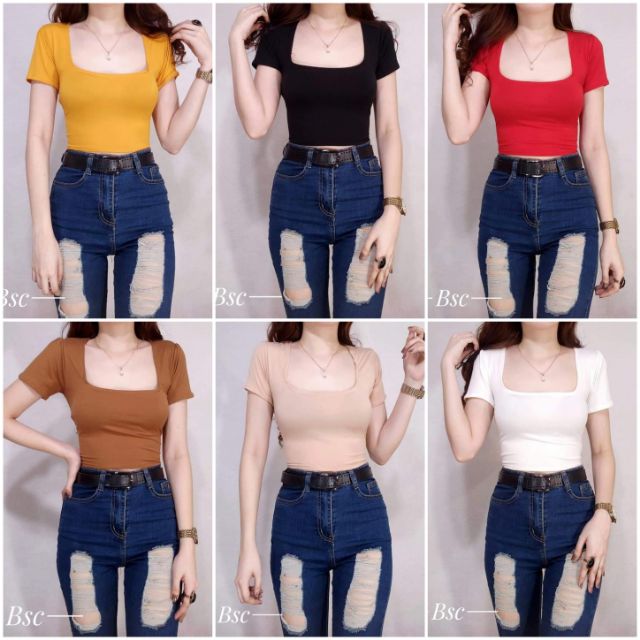 Louise Square Neck Top JDC CLOTHING Shopee Malaysia