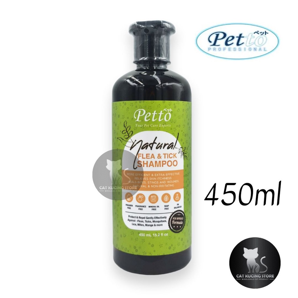 Curated visual reference: Picture Idea: New Petto Professional Natural Flea Tick Pet Shampoo 450Ml For