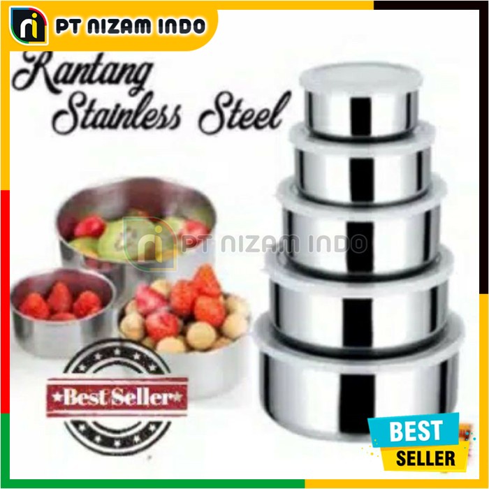 Stainless Stell Basket / 5 Stacking Food Basket / Stainless Steel Food