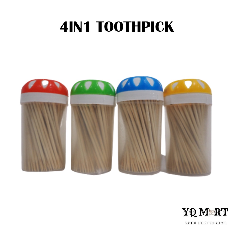 4IN1 Toothpick/ Wood Toothpick/ Cungkil Gigi | Shopee Malaysia