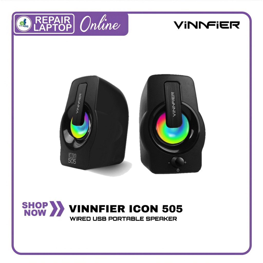 Vinnfier Icon 505 2.0 Portable Speaker USB Powered with RGB 7 Colors ...