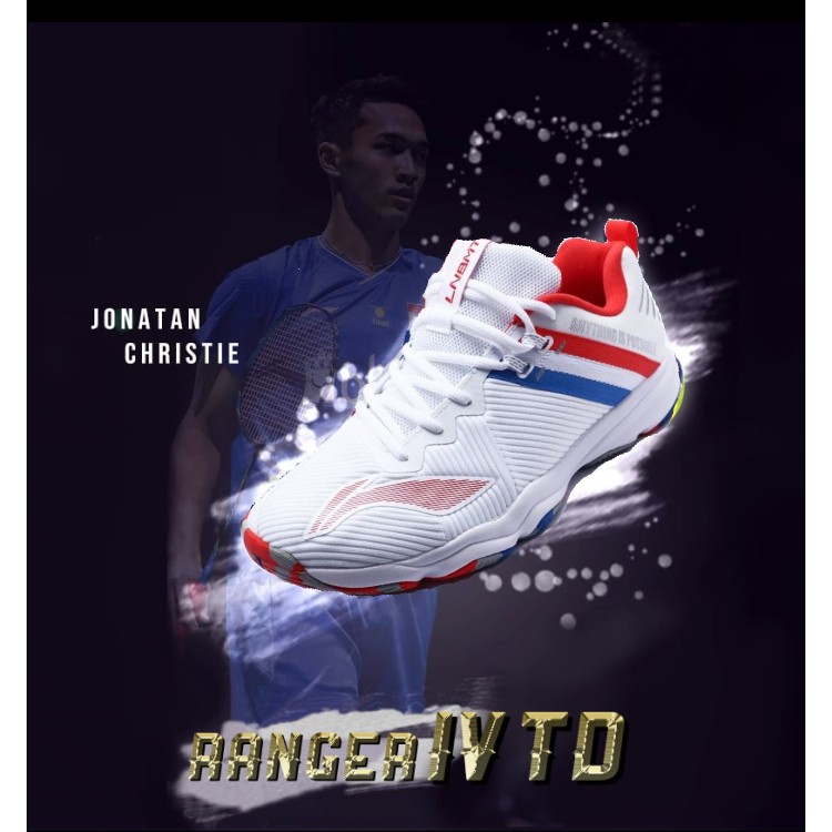 Li-Ning Ranger IV TD Mens Badminton Shoes (Standard White) | Shopee ...