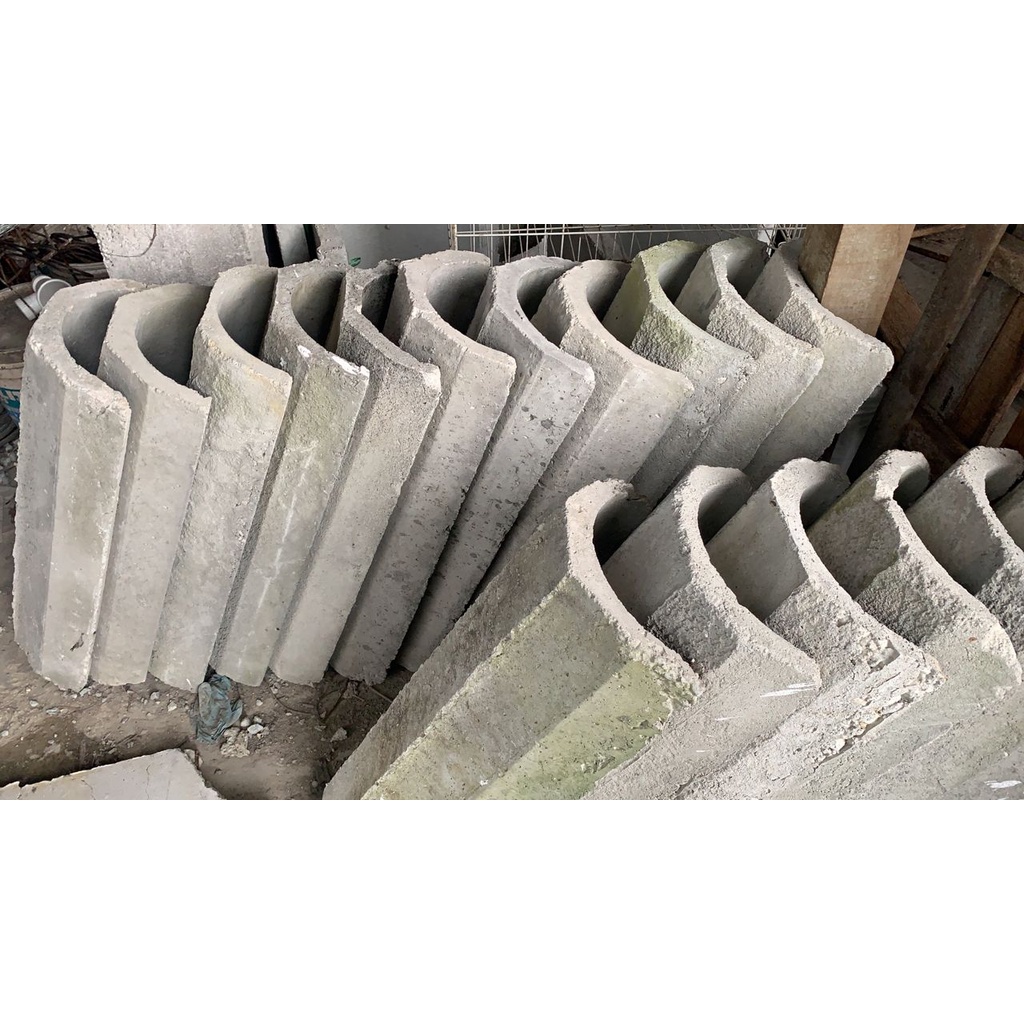 6" / 9" / 12" Half Round Concrete Drain Drainage Chanel Longkang Simen