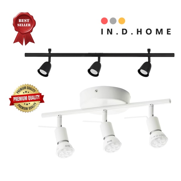 [ IKEA ] TROSS SKURUP 🔥 Ceiling Track LED Light 3 Spots Lampu Siling