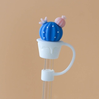 6pcs Silicone Cloud-shaped Straw Cap, Suitable For 0.31in Diameter