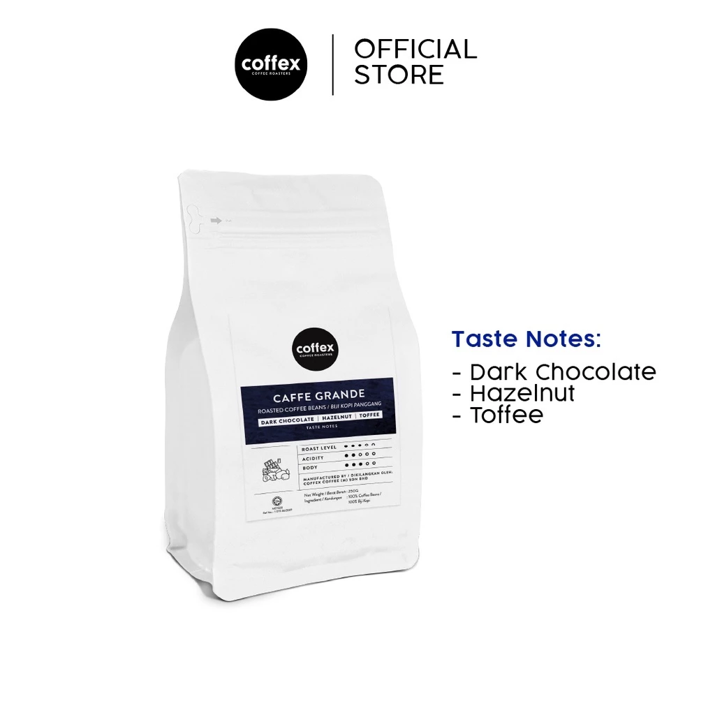 Coffex Coffee Coffex Caffe Grande Blend – specialty coffee beans Malaysia