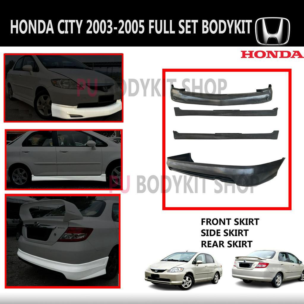 HONDA CITY 2003-2005 FULL SET MUGEN STYLE BODYKIT FRONT SKIRT,SIDE ...