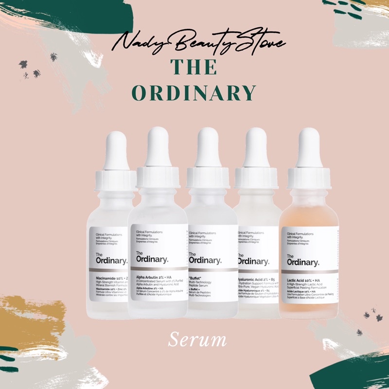 The Ordinary Niacinamide / Alpha Arbutin / Lactic acid / Hyaluronic / Buffet Shopee Malaysia