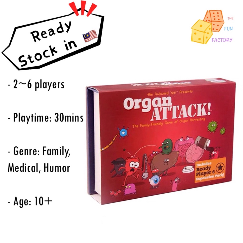 [Ready Stock] ORGAN ATTACK card game (family, kids, party, gathering ...