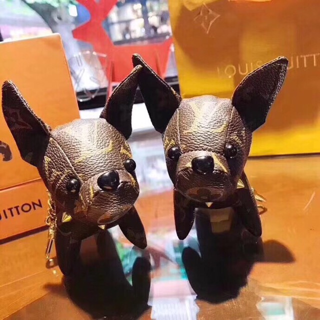 LV dog keychain, Hobbies & Toys, Toys & Games on Carousell