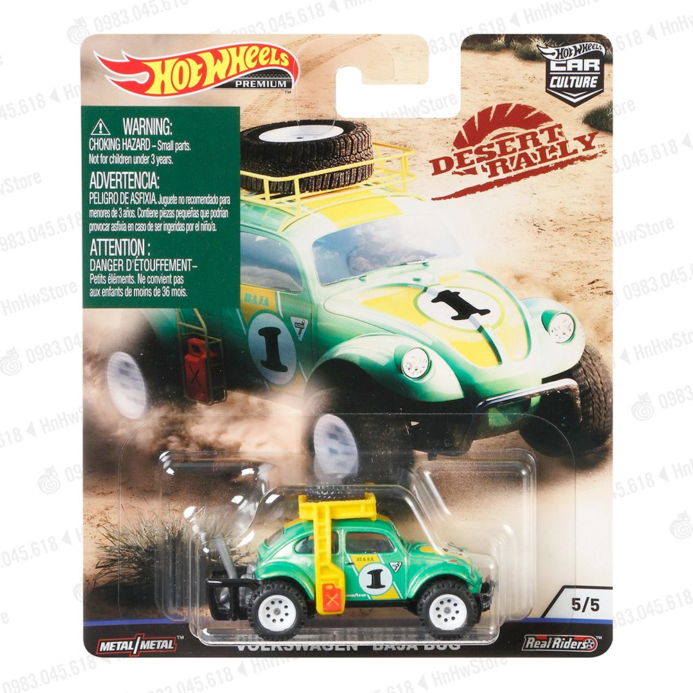 Hot Wheels car - Volkswagen Baja Bug DESERT RALLY rubber Wheels 1:64 ...