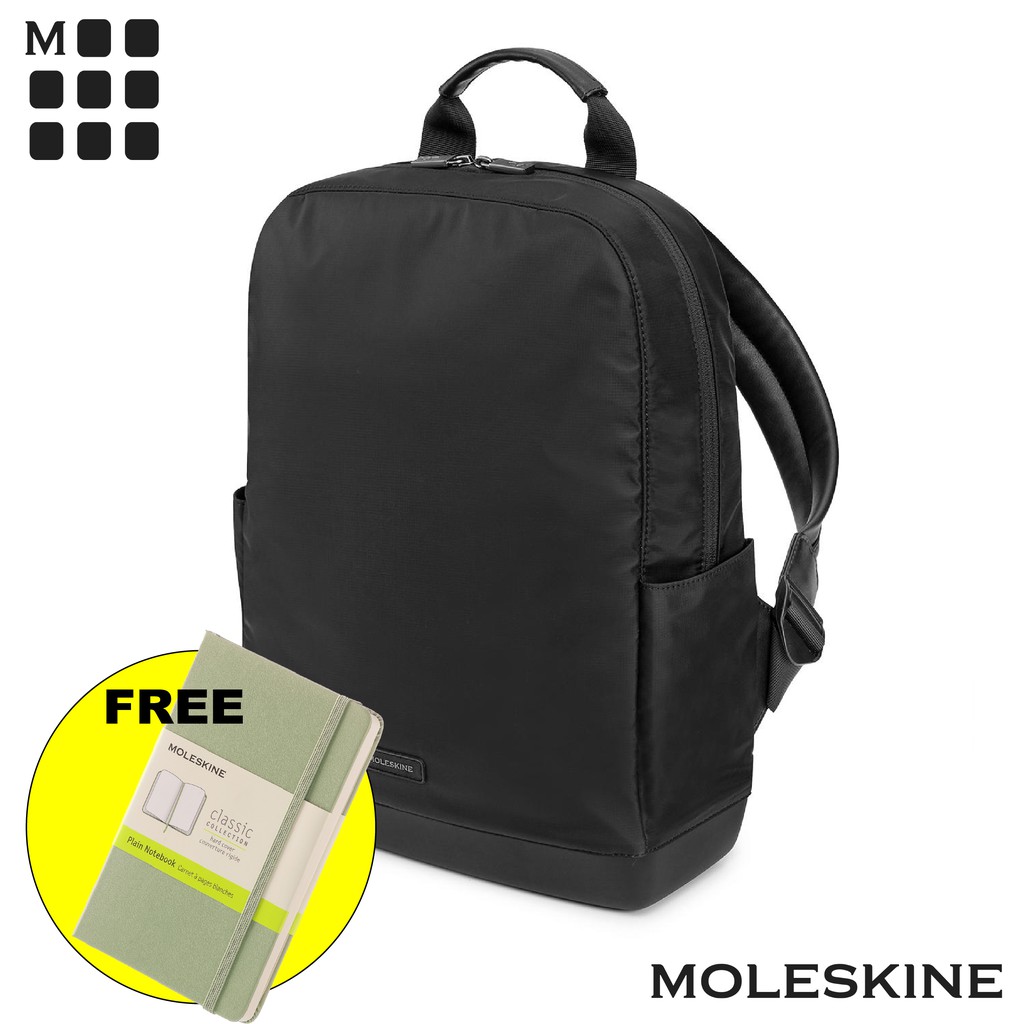 Moleskine The Backpack Ripstop Black Fit up 15 Inch Laptop Notebook