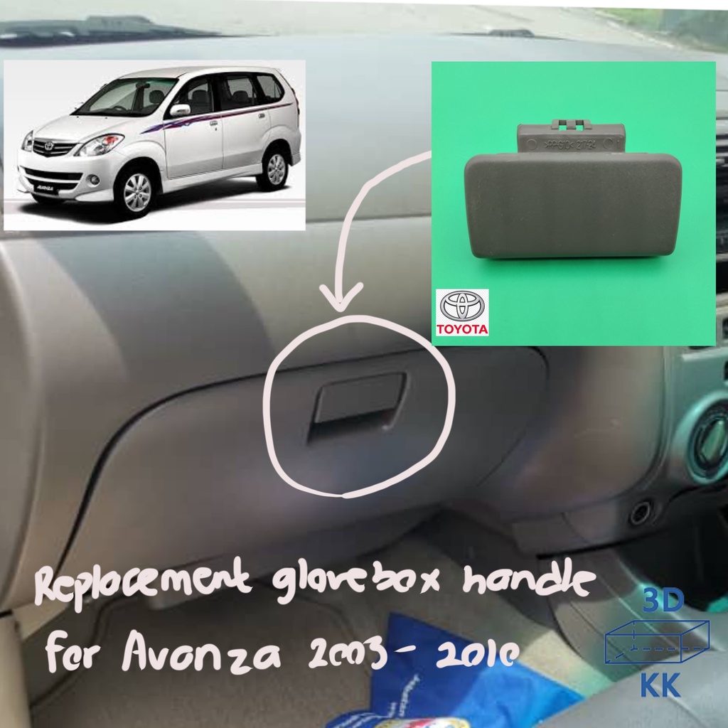 Toyota Avanza 1st generation 2008-20110 Glovebox lock/handle | Shopee ...