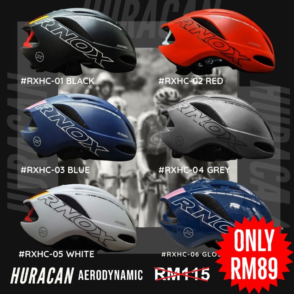 🔥Ready Stock🔥Cycling Helmets Huracan Aerodynamic Road Bike MTB RB ...