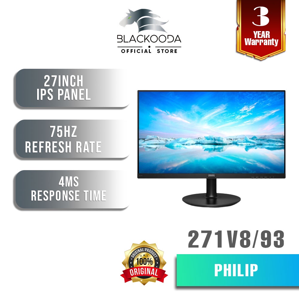 Philips 221v8 241v8 241v8l 271v8 Full Hd 75hz Adaptive Sync Led